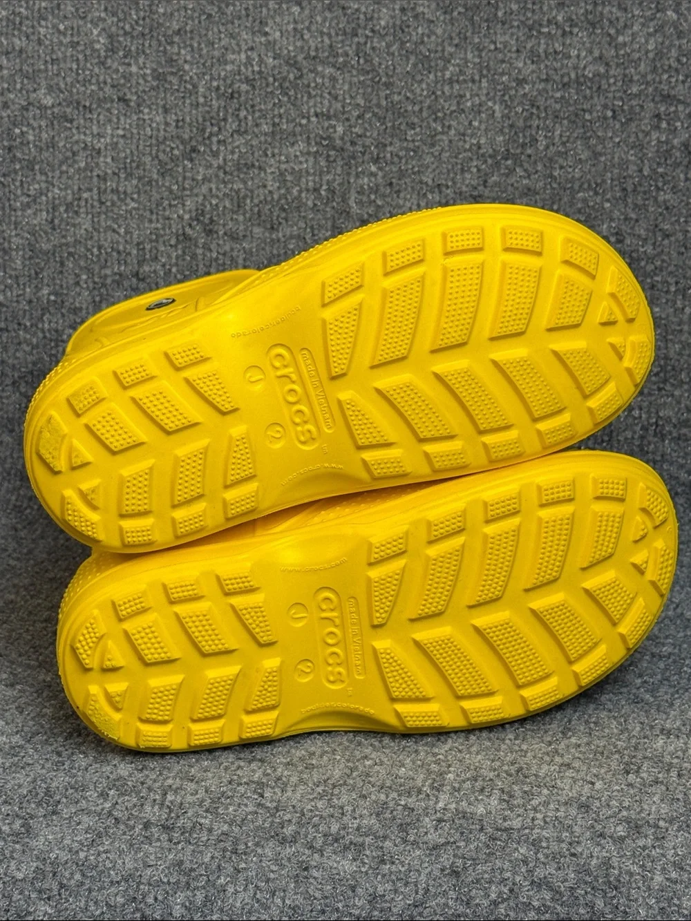 CROCS Kids' Handle It Bright Yellow Waterproof Pull-On Rain Boots